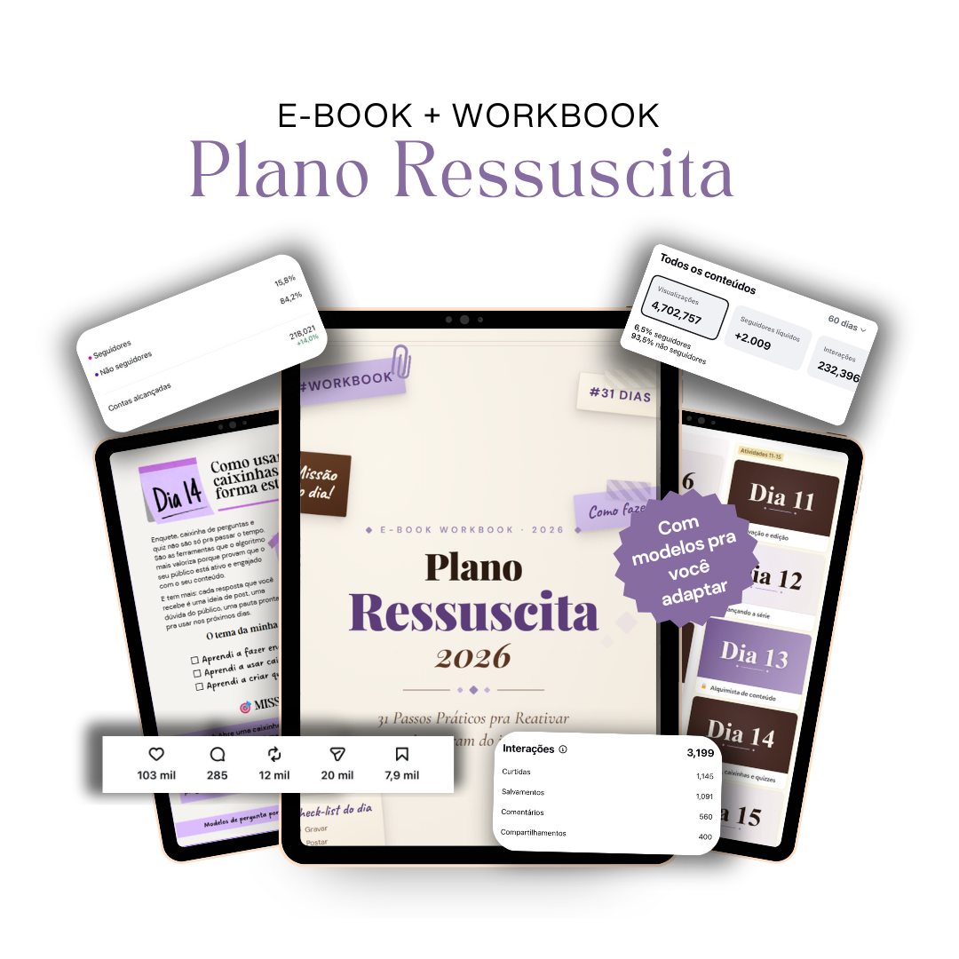 Mockup do ebook Plano Ressuscita 2026